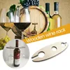 Hooks Wood Wine Rack Bottle and Glass Holiday Storage Wood Crafts Stand Organizer Bar Accessories