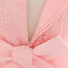 Robes de fille née enfant baptême 1 an bébé perles dentelle paillettes tulle baptême princesse enfant en bas âge fête d'anniversaire robe de bal robe