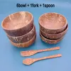 Bowls Coconut Bowl Spoon Fork Knife Safe And Environmentally Friendly Table Decoration