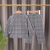 Jungen Gentleman Partyanzug Frühling Autumn Mode Coat Bow Shirt Hosen 3PCS Kids Boy Outfit Anzug Kinder formelle Kleidung