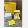 Bekijk Yellow Boxes Square for Luxury Watches Box Whit Booklet Card Tags and Papers in English Inv 16300F