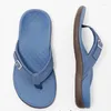 Sandaler sommar Plus Size Och tofflor Dam 2022 Stil Flat Bottom Casual Flip Flops Trendig