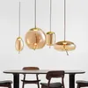 Lampy wiszące nowoczesne lniane szklane lampa wisząca minimalistyczne designerskie okrągłe eliptyczne światła do dekoracji sypialni do salonu