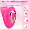 Schoonheid items 10 snelheden modi draagbare dildo vibrator voor vrouwen