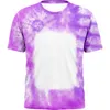 Party Favor Sublimation Blank O Neck Tie-Dye Short SleeveT-Shirt Tops Polyester Tees in the Summer For Custom Logo Printing Hommes Femmes RRC766