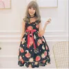 Lässige Kleider Japanische Prinzessin Party Süßes Lolita Kleid Niedlicher Druck Bowknot Hohe Taille Viktorianisches Kawaii Mädchen JSK Loli Cos