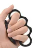 New ARIVAL Black alloy KNUCKLES DUSTER BUCKLE Male and Female Self-defense Four Finger Punches245K