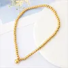 Ankjes 316L roestvrij staal eenvoudig elastisch touw charme ronde kralenketen voor vrouwen modetrend fijne juwelen strandaccessoires