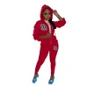 2024 Designer Tracksuits Women Two 2 Piece Set Casual B Print Lady Matching Outfits Hooded Femme Sportswear Jacket and Pants Wholesale Bulk Clothing 8381