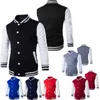 Jackets de beisebol de menino masculino masculino design de moda de vinho vermelha massidade fit