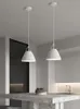 Pendelleuchten im nordischen Stil, weiße Lampe, E27-Halterung, Aluminium, moderne LED-Leuchten für Wohnzimmer, Küche, Schlafzimmer, Esszimmer, Bar