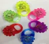 Party Decoration 100pcs/lot Flashing Bubble Ring Rave Party Blinking Soft Jelly Glow Cool Led Light Up