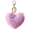 10 cm aşk kalp peluş anahtarlıklar sevimli karikatür tembel tavşan saç top anahtarlık araba çanta kolye dekorasyon hediye 10 renk