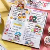 Geschenkwikkeling Reisdagboek serie paar meisje washi sticker materiaal papier papier -journaal decoratie label scrapbooking