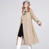 Automne femmes trench-coats designer luxe femmes coupe-vent corps lettre imprimer veste lâche ceinture manteau femme décontracté longs trenchs manteau E70