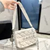 CC Bags Luxury Brand Axel Womens Coin Vintage Classic Full Flap Aged Silver Metal Matelasse Valentine Chain Strap Crossbody Sh