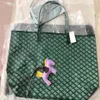 Women's bag shopping Highest quality gooya shoulde tote single-sided Real leathe handbag B1262n