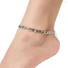 Bracelets de Cheville En Acier Inoxydable Étanche Or Argent Couleur Plage Cheville Bijoux Pied Bracelet Femmes Jambe Lien Pieds Nus En Gros Livraison Gratuite