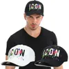 ICON Four Season Versatile Baseball Hat Men's and Women's All Cotton Duck Tongue cap White Hat Fashion Brand Graffiti caps
