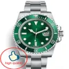 Green color designer watch luxury sweep needle hand Automatic mechanic movement top Ceramic Bezel men watch237C