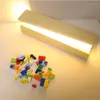 Lâmpadas de mesa LED USB Lamparas de Mesa Lâmpada de madeira Luz noturna para crianças iluminando em armários de cozinha