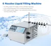 ZONESUN 6 Head Semi-Automatic Filling Machine Fruit Juice Mineral Water Bottling Fluid Liquid Dosing Dispenser ZS-DPYT6P