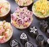 27pcs/set Stainless Steel Nozzle Tips DIY Cake Decorating Tool Icing Piping Cream Pastry Bag Nozzle Bakery Tools