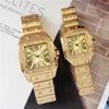 40mm 33mm pareja hombres mujeres diamante reloj plata oro rosa oro correa romano Num caja brillante fecha cuarzo Watch204o