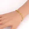 Länkarmband collare figaro kedja män smycken armband grossist guld/svart färg 316l rostfritt stål 5 mm bred armband H539