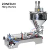 Zonesun Pasta Filling Machine Mixing Filler Viscous Liquid Arequipe Equipment Cream Bottle Filler Packaging Machines