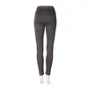 Aktive Hose für Damen, grau, hohe Taille, schnell trocknend, für Sport, Laufen, Yoga, Freizeit-Leggings