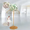 Décoration de fête en fer forgé décor de mariage parapluie fleur Ware créatif bricolage or et blanc Arrangement accessoires maison