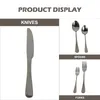 Flatware sets ingesteld bestek zilverwerk steak lepels roestvrij staal tafelwerkfork organizerkitchenutensils lepelgerei metalen vorken