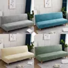 Chair Covers Waterproof Sofa Bed Cover Jacquard Solid Color Folding Stretch Without Armrests For Living Room