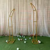 Decorazione per feste 2 pezzi Matrimonio Fiore artificiale Pianta Rattan Stand Benvenuto Palloncino Arco Puntelli Fondale in metallo Palcoscenico per battesimo