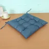 Cuscino per sedia in lino tinta unita per ufficio Cuscini per sedili in peluche Cuscini per divani design con fasciatura blu S per la casa