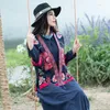 Этническая одежда 2022 Традиционное китайское костюм женское стиль куртка Oriental Harajuku Vintage Cardigan Cotton Lense Poat