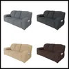 Housses de chaise 1 2 3 places housse de canapé polaire inclinable élastique tout compris Relax chaise longue fauteuil avec poche latérale