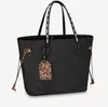 2022 Luxurys Designer Bag 2st Set Women Bags Handbag Shoulder Classic Naverfull Composite Lady Clutch Tote Bag Kvinnlig myntväskor 9A