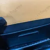 CC marka çapraz gövde Fransızca f/w süet ekleme tofu tasarımcı çantaları Solferino kutusu mini omuz cüzdanları klasik kapitone altın donanım deri srtap crossbody bayanlar