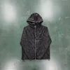 La migliore giacca con cappuccio preferita del designer da uomo Trapstar Ironate T Jacquard Windbreaker con cappuccio 2024