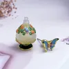 60 X Butterfly Gourd-shaped Vintage Jeweled Perfume Bottle Empty Refillable Essential Oil Bottle 25ml Green