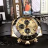 H￶gkvalitativa herrklockor Automatisk mekanisk klocka Guld Dial Fashion Sports Rubber Strap Wristwatches Montre2881