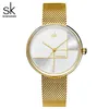 Shengke Gold Uhr Frauen Uhren Damen Milan Mesh Stahl frauen Armband Uhren Weiblichen Uhr Relogio Feminino Montre Femme2446