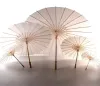 60 pçs guarda-sóis de casamento nupcial guarda-chuvas de papel branco itens de beleza chinês mini artesanato guarda-chuva diâmetro