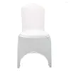 Pokrywa krzesła 1PCS Universal Wedding White for Reataurant Bankiet El Dining Party Lycra poliester spandex