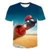 メンズTシャツキッズウィークエンド3Dプリントアニメシャツソフト服ボーイズガールズファッションTシャツコスチューム子供2022夏の服