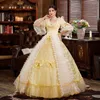 Vestidos casuais Princess Court Style Dress Vestido Elegante Manga Longa Drama Drama de Misfarda Drama Catwalk para Mulheres