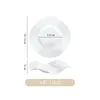 Dinnerware Sets Nordic White Porcelain Dinner Plate Wave Shape Ceramic Fruit Salad Dessert Plates Set For Restaurant Home Decor