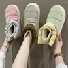 Pantofole Coppie Casa Cotone Donna Autunno Inverno Scarpe da interno calde impermeabili Stivaletti femminili con calzature da uomo in peluche